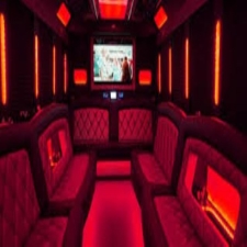 Austin party bus package—50 passengers for 5 hours, includes 2 entertainers